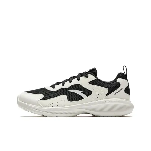 ANTA Star Cloud 2 Slip-resistant Abrasion-resistant Low Top Casual City Commute Running Shoes Women's White Black