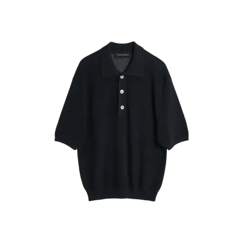 OUR LEGACY Поло Мужское Черное