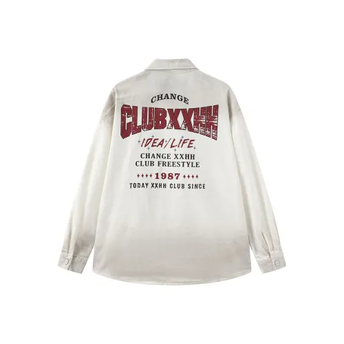 Clubxxhh Белая унисекс рубашка