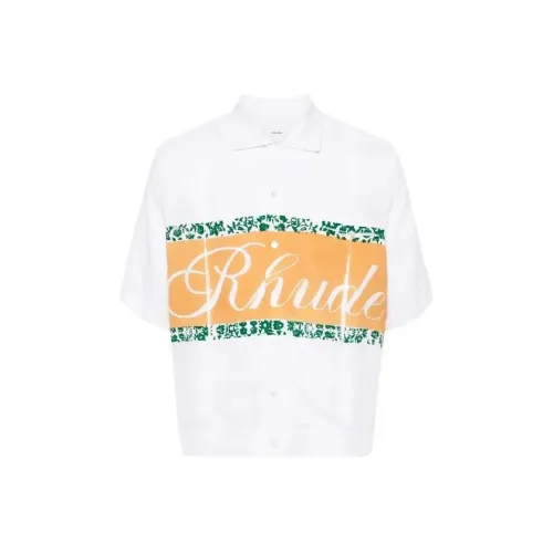 RHUDE Белая Мужская Поло