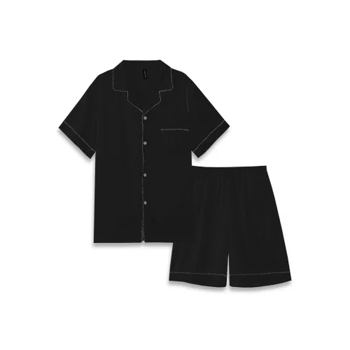 XIAFENYAN Пижамный комплект мужской черный