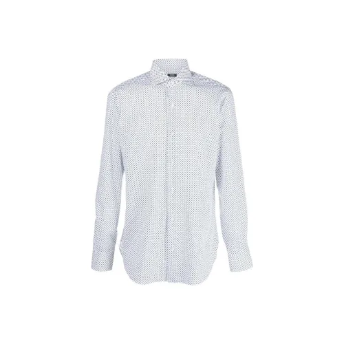 BARBA Blue Men's Shirts BARBA Синие Мужские Рубашки