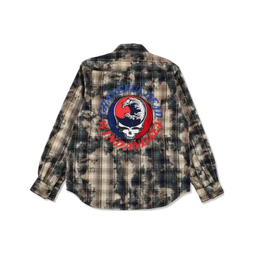 WIND AND SEA SS25 GRATEFUL DEAD X WDS Dameged Рубашка Унисекс Зеленый