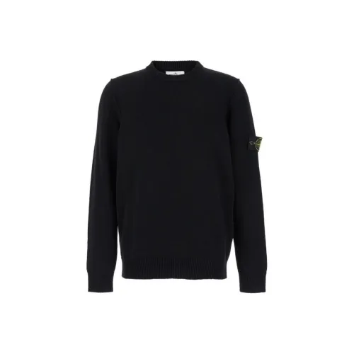 STONE ISLAND Черный Мужские Свитшоты