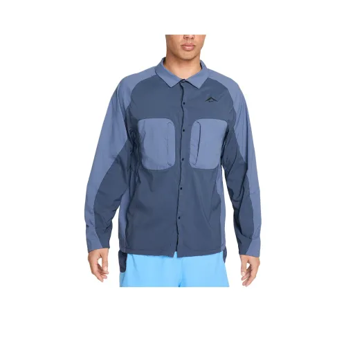 Nike Trail Рубашка Мужская Грозный Синий Diffusion Синий Черный