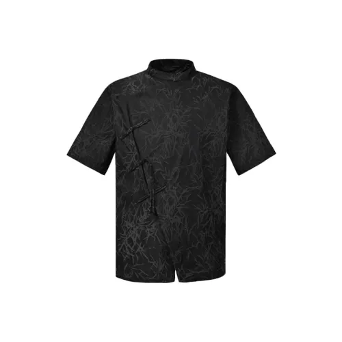 THREE Provinces Six Ministries Рубашка Мужская Черная