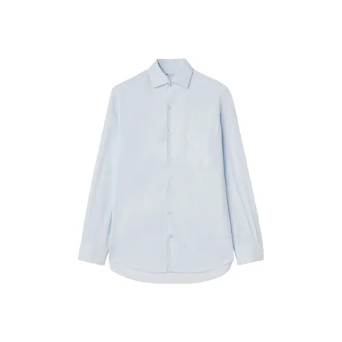 Loro Piana Blue Men's Shirts Loro Piana Синий Мужские Рубашки