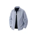 Джинсовый синий, белые полосы.