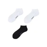 2 упаковки (белый) 1 пара (черный) низкий верх