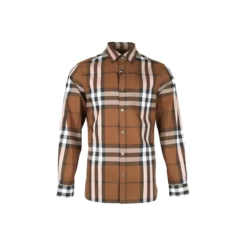 Burberry Коричневые Мужские Рубашки