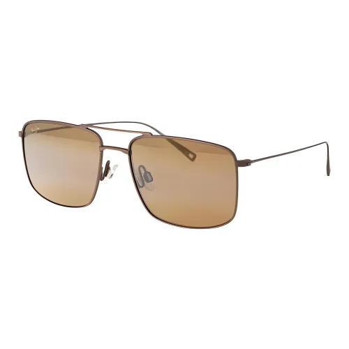 Maui Jim Aviator Солнцезащитные очки Мужские Коричневые