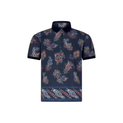 ETRO Синий Мужская Поло