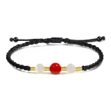 Браслеты из красного агата и халцедона (Стиль 1)