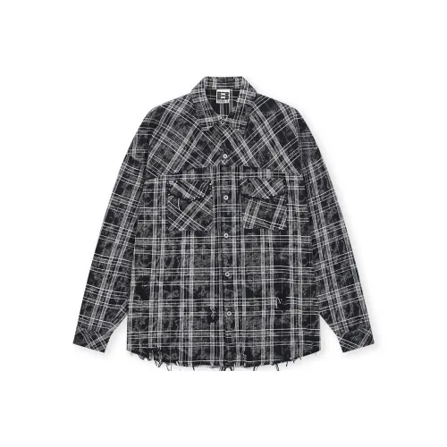 Безшовный крой, черный, унисекс, рубашки