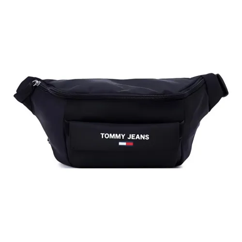 Tommy Hilfiger Полиэстер Сумка через плечо Бананка Средний Мужской Черный