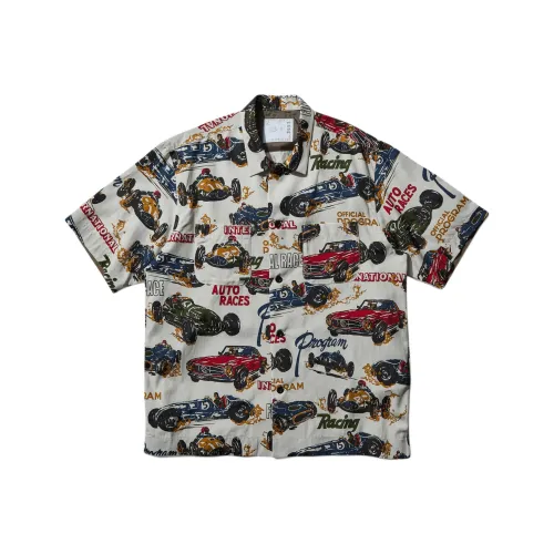 Sacai совместная линия Белые Мужские Рубашки