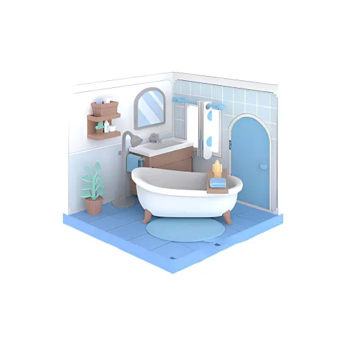 POP MART DIY Cottage Ручная работа Dollhouse Модные фигурки