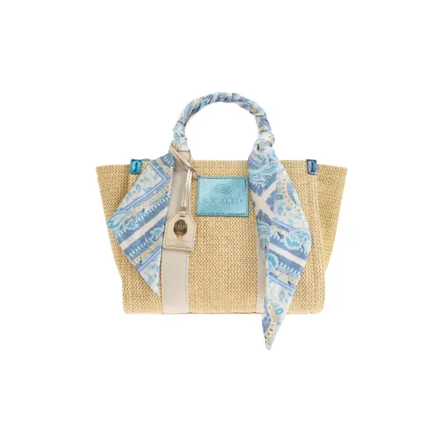 Kurt Geiger London Ткань Тоут Сумка Сумка для покупок Маленькая Сумка Женская Бежевая