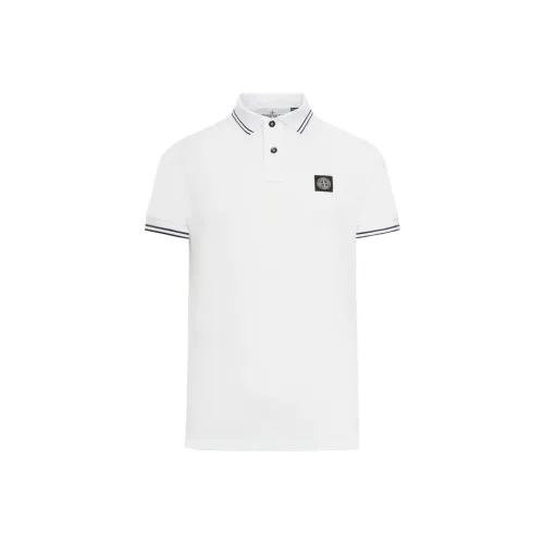 STONE ISLAND Белая Мужская Поло