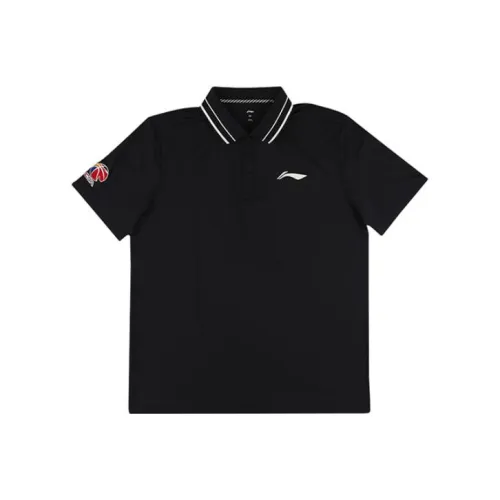 LINING CBA Collection Черная Мужская Поло