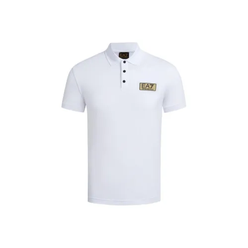 EMPORIO ARMANI EA7 SS24 Поло Мужское Белое