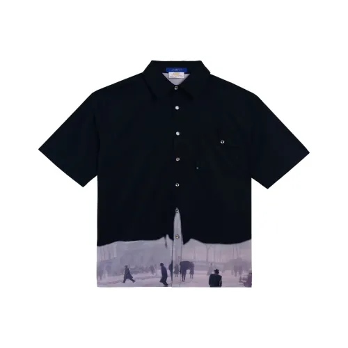 PMET MULTI многоугольная серия PLAYER черные унисекс рубашки