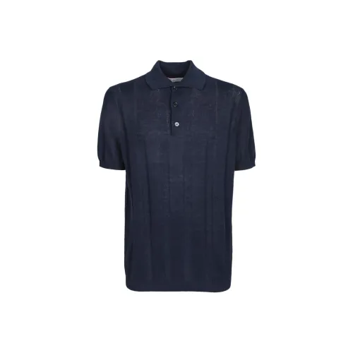 BRUNELLO CUCINELLI SS25 Поло Мужское Синее