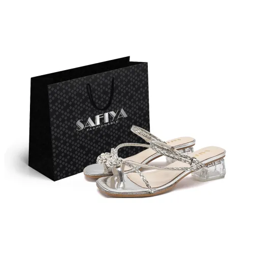 safiya Слипоны Женские Серебряные