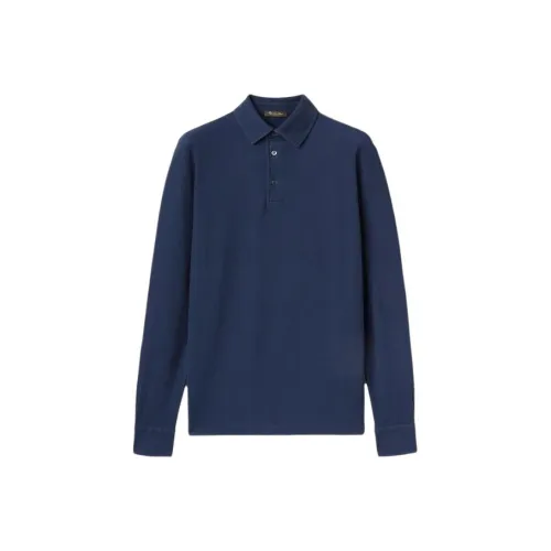 Loro Piana Глубокое море Синий Мужская Поло