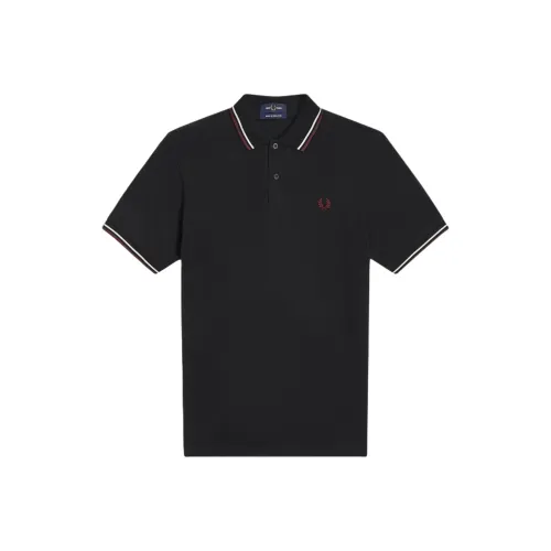 FRED PERRY Поло Мужское Черное