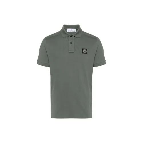 Stone Island Армейский Зеленый Мужская Поло