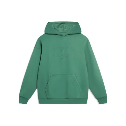 LINING Sports Trend Series Толстовка Унисекс Темный Дворцовый Зеленый