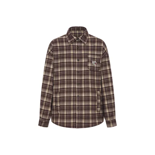 LOVE ME LATER Хаки Унисекс Рубашки