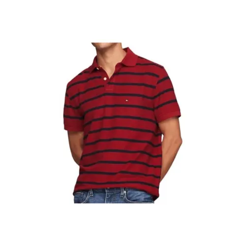 Tommy Hilfiger FW23 Поло Мужское Красное