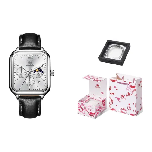 OLEVS Wisdom Series Кварцевый механизм Часы Мужские Белый циферблат