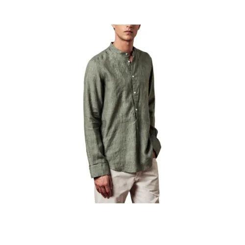 Massimo Alba SS24 Рубашка Мужская Травяной Зеленый
