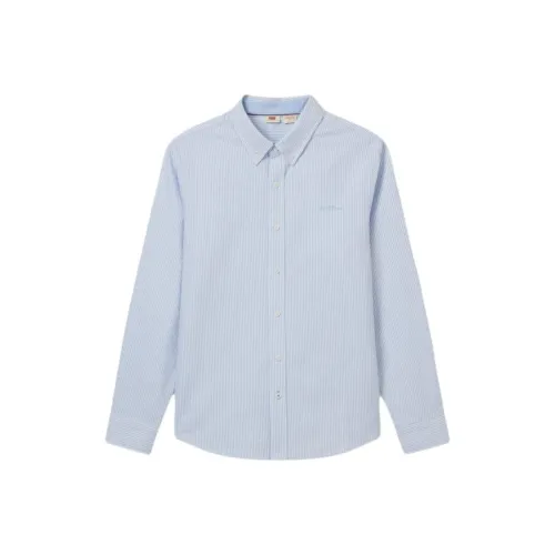 Levis Blue Men's Shirts Левис Синие Мужские Рубашки