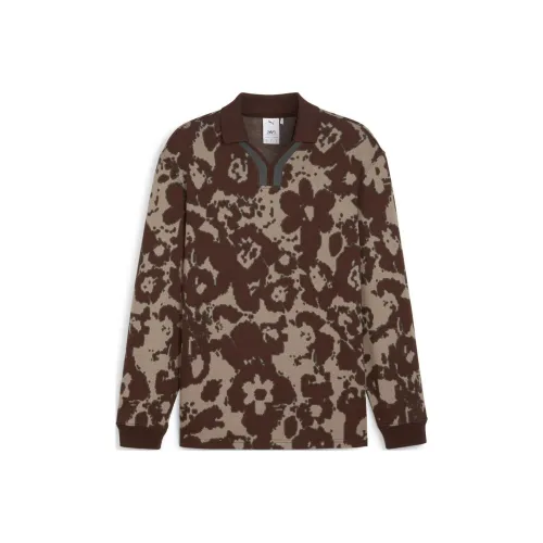 PUMA X P.A.M. Поло Унисекс Коричневый