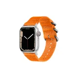 [Трёх-петляная пряжка Dag] Апельсин-Серебристая пряжка