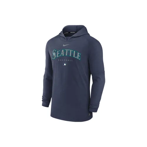 Nike Dri Fit Seattle Mariners Толстовка Мужской Морской Синий