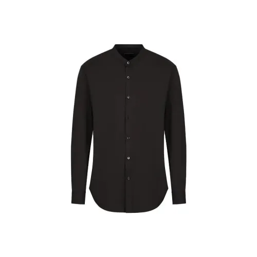 EMPORIO ARMANI Мужские черные рубашки