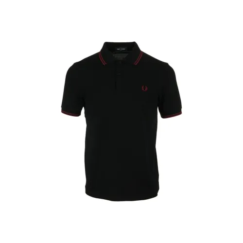 FRED PERRY Поло Мужское Черное