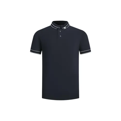 Emporio Armani SS24 Поло Мужское Темно-синий