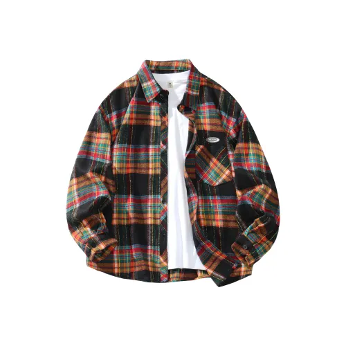 FASTFISH Многоцветная клетка Унисекс Рубашки
