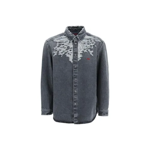 DIESEL Серые Мужские Рубашки