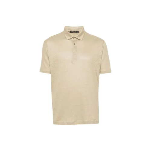 Loro Piana Бежевая Мужская Рубашка Поло