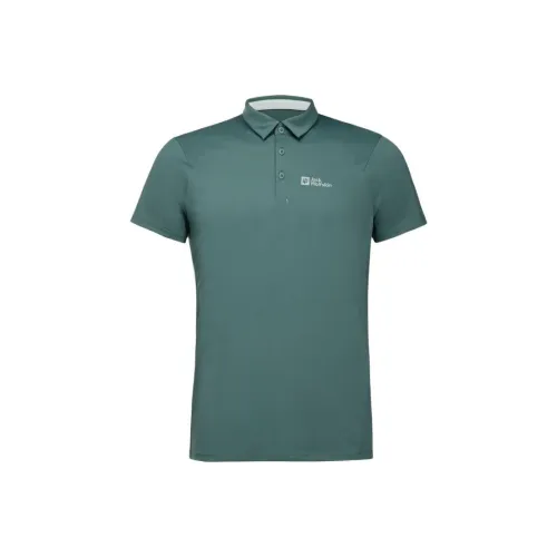 JACK WOLFSKIN 4156/Emerald Green Мужская Поло