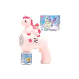 Розовый-многоцветный единорог пузырьки Gun (элегантная многоцветная коробка)