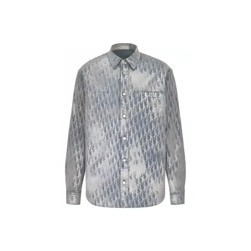 DIOR Серые Мужские Рубашки