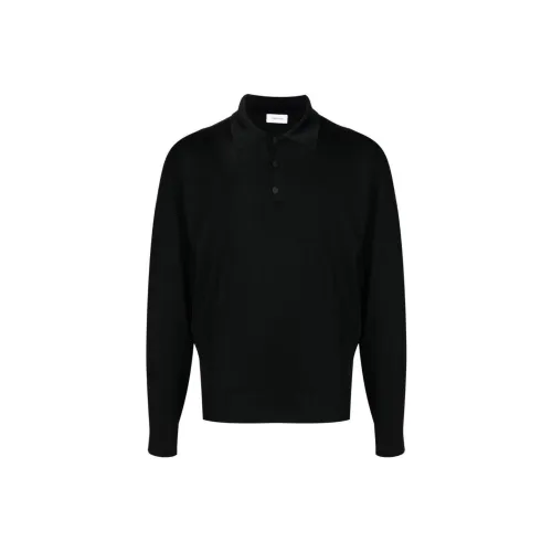 Ferragamo SS24 Поло Мужское Черное